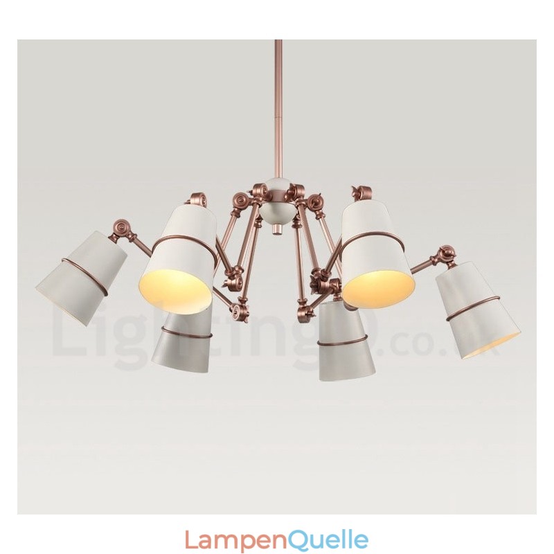 Kronleuchterlampe mit 6 Lichtern und modernem Licht im zeitgenössischen Stil