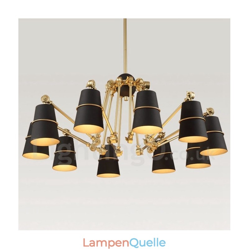 Kronleuchterlampe mit 10 Lichtern und modernem Licht im zeitgenössischen Stil