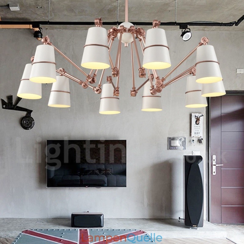 Kronleuchterlampe mit 10 Lichtern und modernem Licht im zeitgenössischen Stil