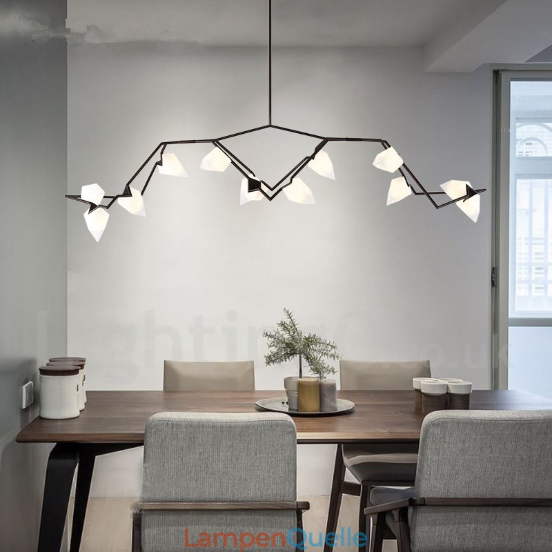 Moderne zeitgenössische 8 Licht Kronleuchter Lampe Licht