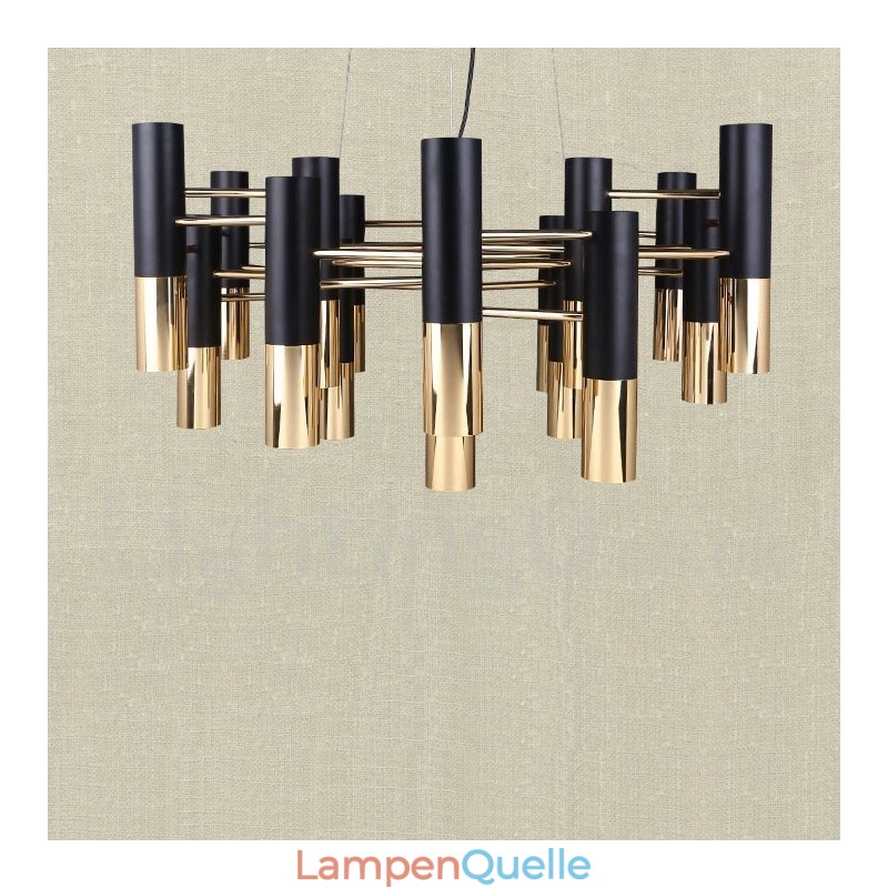 Moderne zeitgenössische 19 Licht Kronleuchter Single Tier Lampe Licht