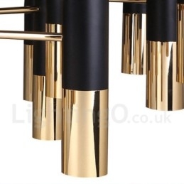 Moderne zeitgenössische 19 Licht Kronleuchter Single Tier Lampe Licht