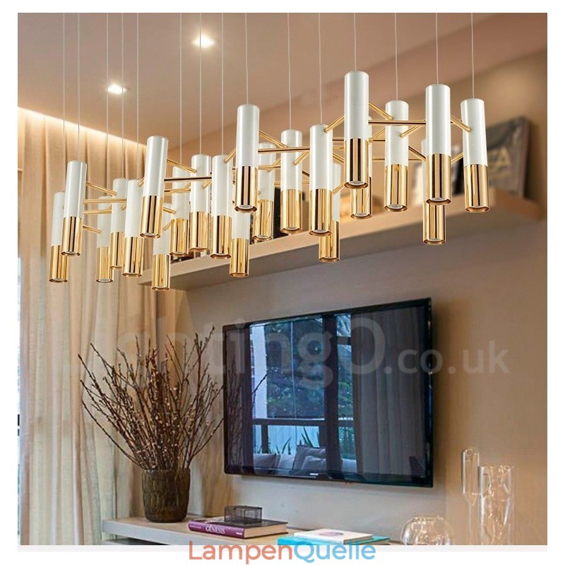 Moderne zeitgenössische 22 Licht Kronleuchter Single Tier Lampe Licht