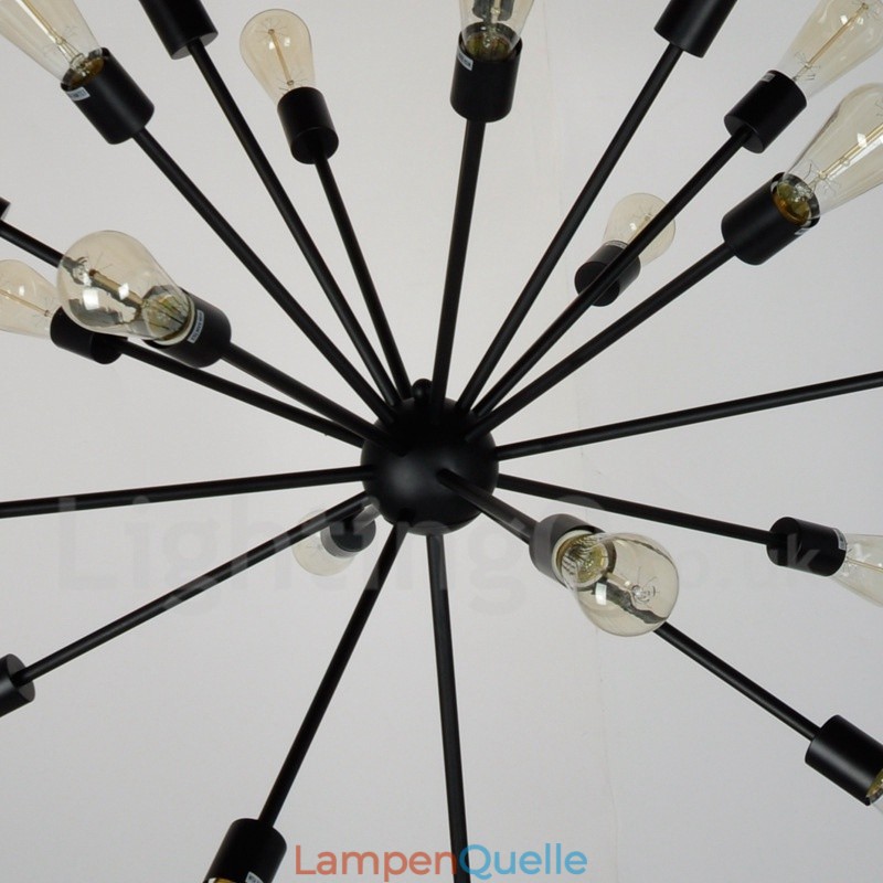 16-flammiger Vintage-Retro-Sputnik-Kronleuchter
