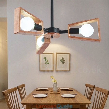 Holz Single Tier 3 Licht Kronleuchter Lampe Modernen Zeitgenössischen Stil Holz Single Tier 3 Licht Kronleuchter Lampe Modernen Zeitgenössischen Stil