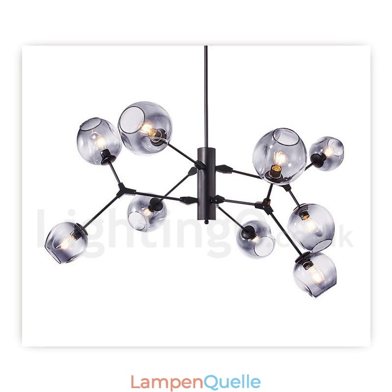 Kronleuchter mit Glasschirm, moderner zeitgenössischer Stil