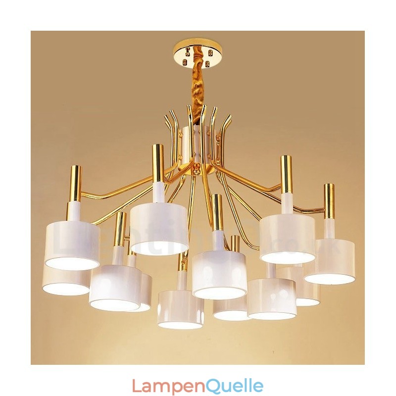 Moderne zeitgenössische 12 Licht 2 Tier Kronleuchter Lampe Licht