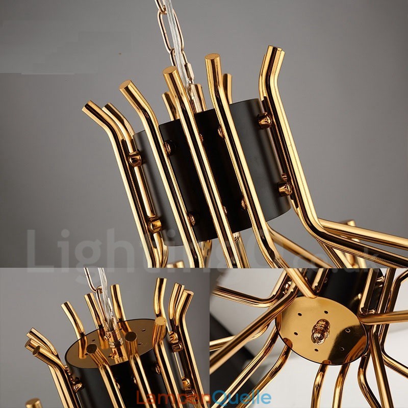Moderne zeitgenössische 12 Licht 2 Tier Kronleuchter Lampe Licht