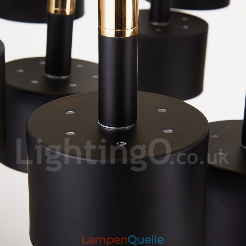 Moderne zeitgenössische 12 Licht 2 Tier Kronleuchter Lampe Licht