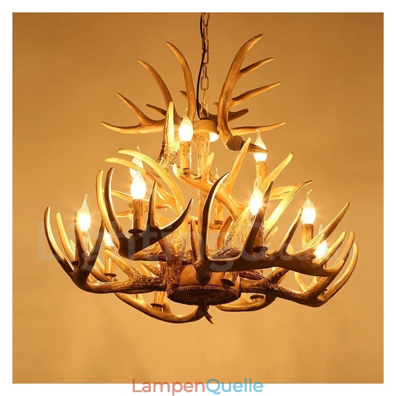 Kronleuchter im Vintage-Stil, 12 Lichter