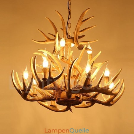 Kronleuchter im Vintage-Stil, 12 Lichter Kronleuchter im Vintage-Stil, 12 Lichter