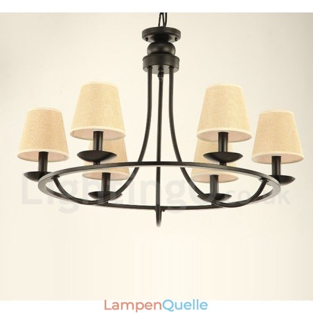 Country Retro 6-flammige einstöckige Kronleuchterlampe Country Retro 6-flammige einstöckige Kronleuchterlampe