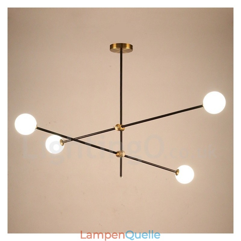 Moderne zeitgenössische 4-Licht 2-Tier Kronleuchter Licht