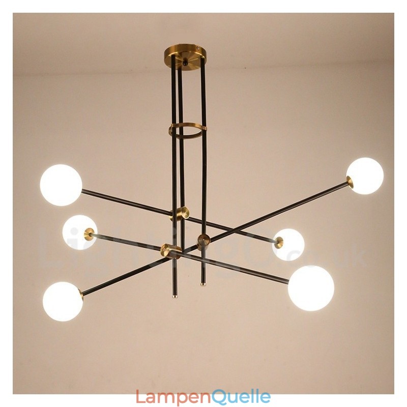 Moderne zeitgenössische 6-Licht 3-Tier Kronleuchter Licht