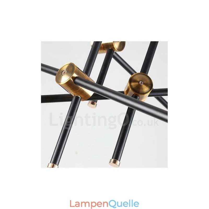 Moderne zeitgenössische 6-Licht 3-Tier Kronleuchter Licht