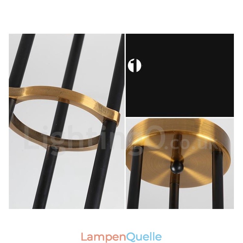 Moderne zeitgenössische 6-Licht 3-Tier Kronleuchter Licht