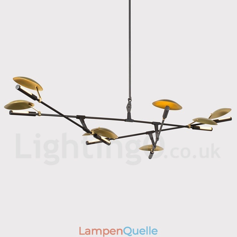 Moderne zeitgenössische 8-Licht-Kronleuchter-Lampe