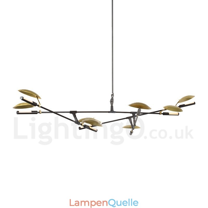 Moderne zeitgenössische 8-Licht-Kronleuchter-Lampe