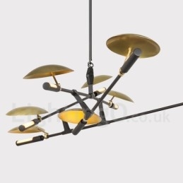 Moderne zeitgenössische 8-Licht-Kronleuchter-Lampe