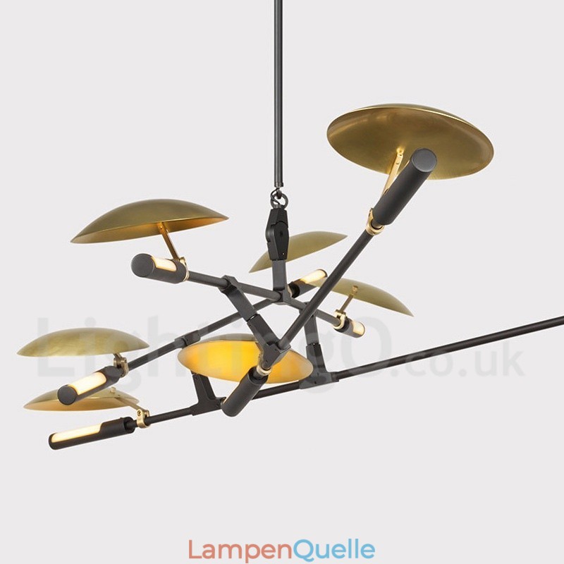 Moderne zeitgenössische 8-Licht-Kronleuchter-Lampe