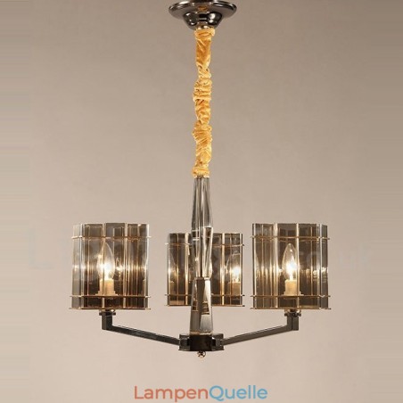 3-flammiger moderner zeitgenössischer einstufiger Kronleuchter