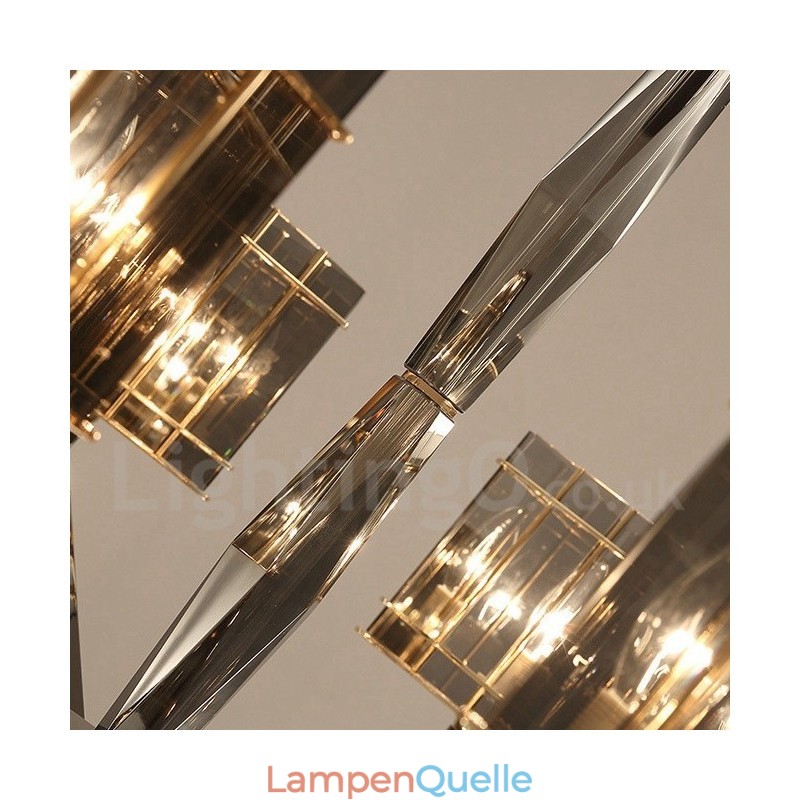 3-flammiger moderner zeitgenössischer einstufiger Kronleuchter