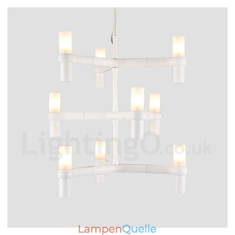 9 Licht 3 Tier Moderne zeitgenössische Kronleuchter Lampe Licht