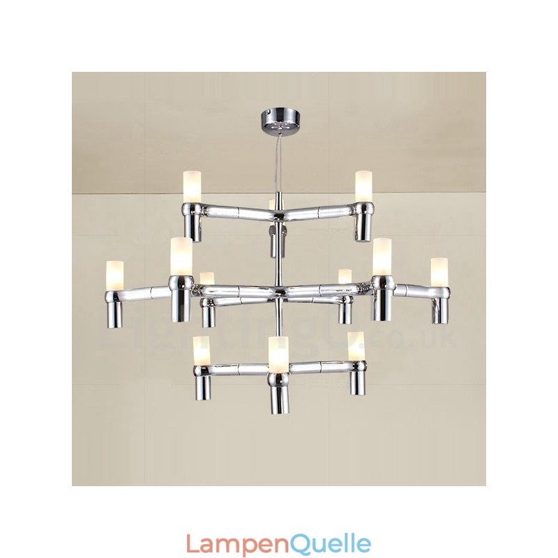 12 Licht 3 Tier Moderne zeitgenössische Kronleuchter Lampe Licht