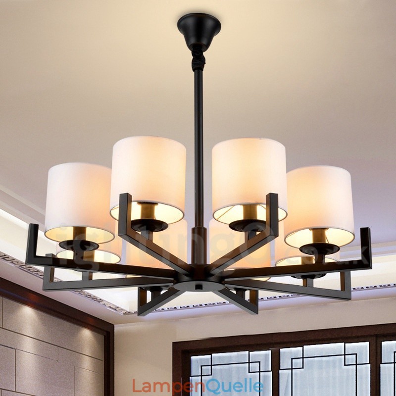 Moderne zeitgenössische 8 Licht Single Tier Kronleuchter Lampe Licht