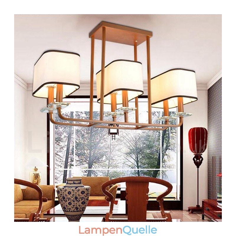 Moderne zeitgenössische 6 Licht Single Tier Kronleuchter Lampe Licht
