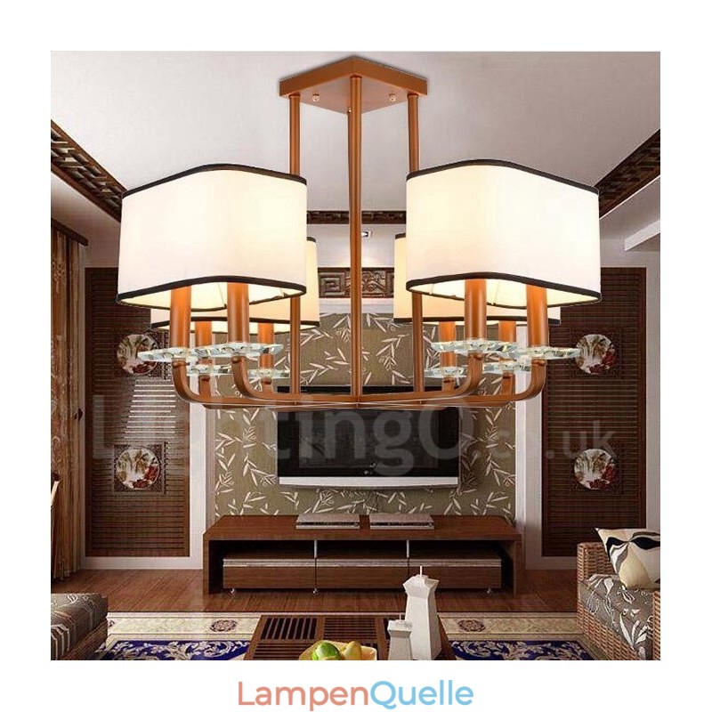 Moderne zeitgenössische 8 Licht Single Tier Kronleuchter Lampe Licht