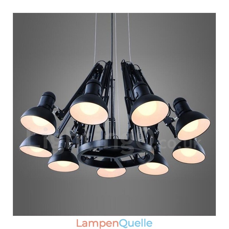 9 Licht Moderne Zeitgenössische Single-Tier Kronleuchter Lampe Licht