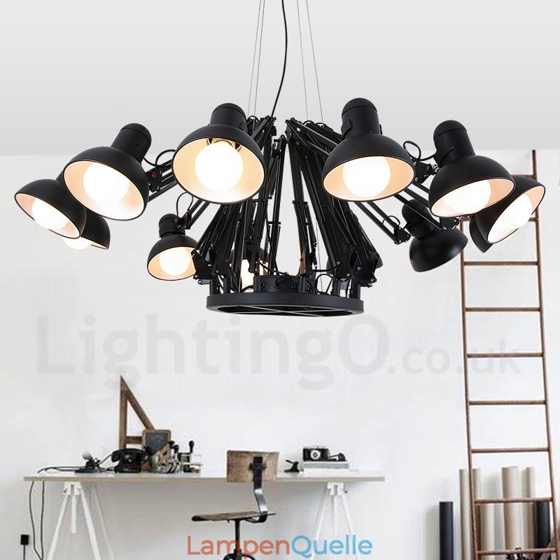 12 Licht Moderne Zeitgenössische Single-Tier Kronleuchter Lampe Licht