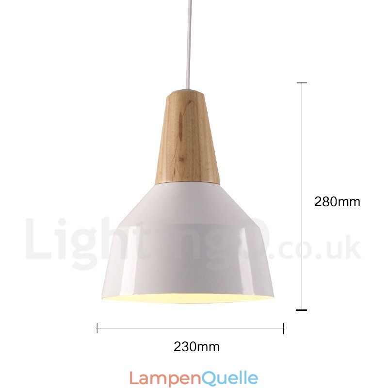 1 Licht Moderne zeitgenössische Holz Pendelleuchte