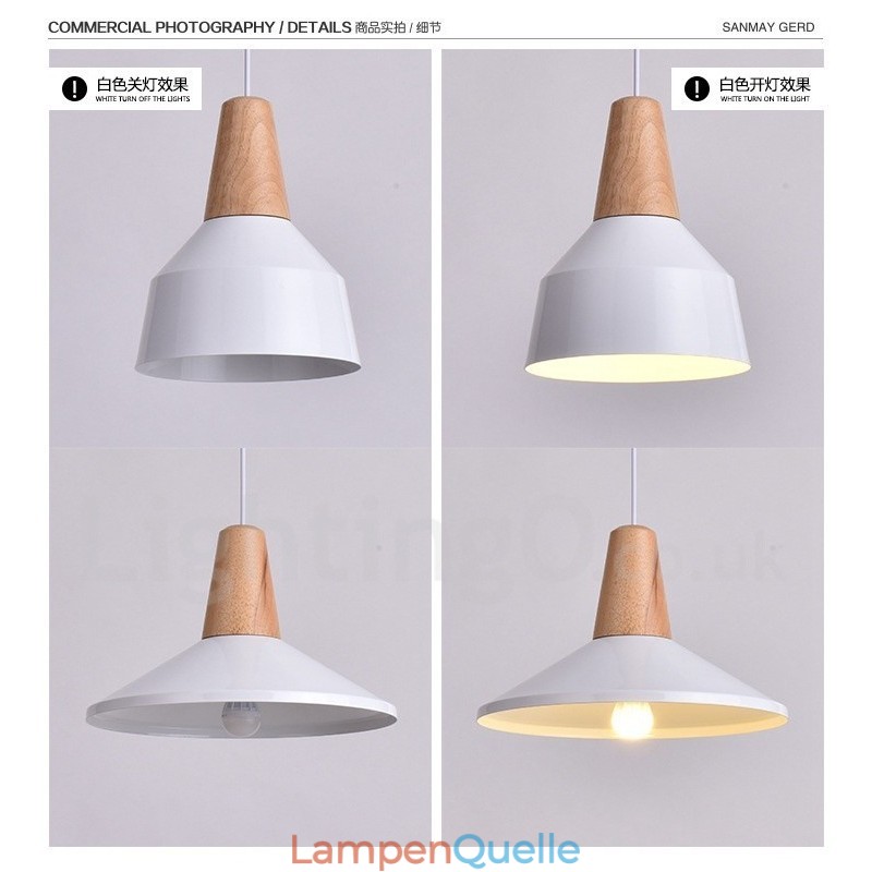 1 Licht Moderne zeitgenössische Holz Pendelleuchte