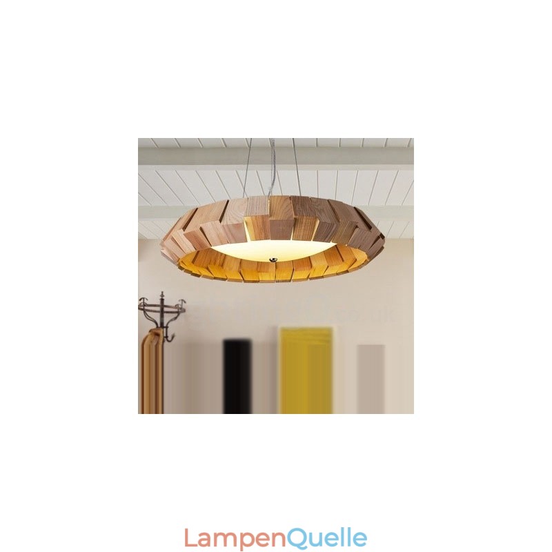 Moderne zeitgenössische Holz Pendelleuchte