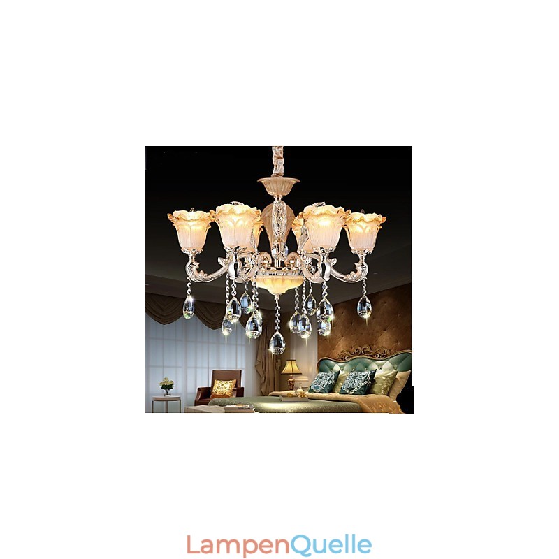 Europäischer Stil Retro Kristall Pendelleuchte Americange Lampe