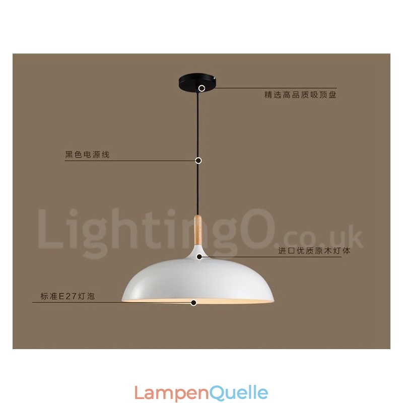 Moderne Pendelleuchte aus Metall für Schlafzimmer mit 1 Licht