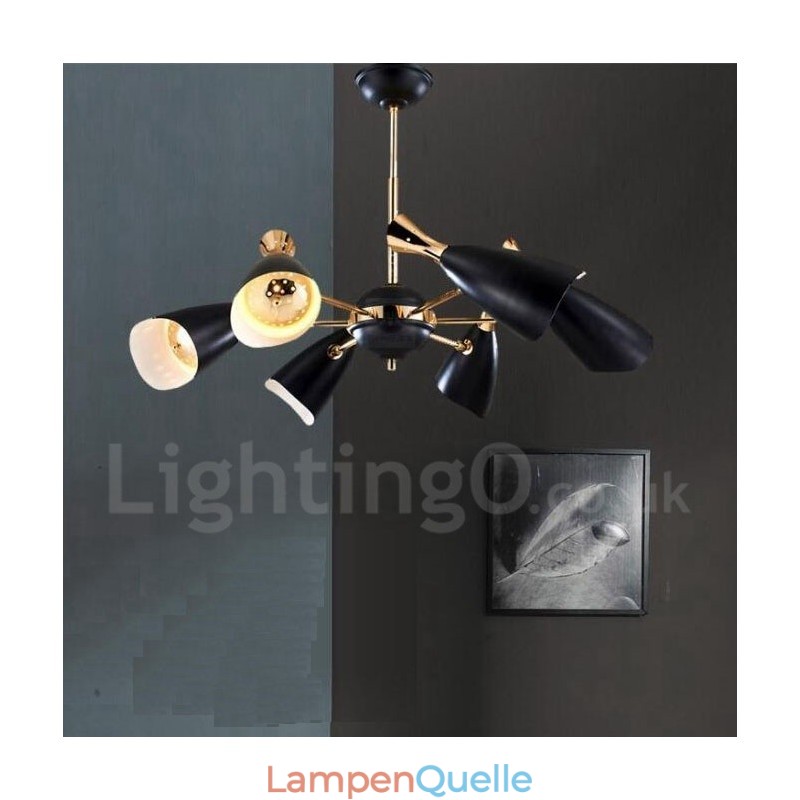 Moderne zeitgenössische 6-Licht-Kronleuchterlampe