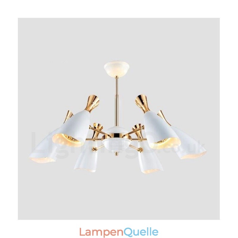 Moderne zeitgenössische 6-Licht-Kronleuchterlampe