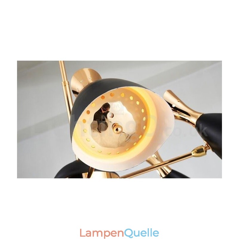 Moderne zeitgenössische 6-Licht-Kronleuchterlampe
