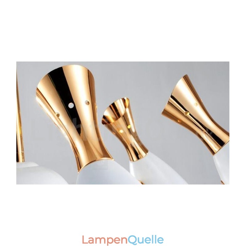 Moderne zeitgenössische 6-Licht-Kronleuchterlampe
