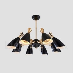 Moderne zeitgenössische 8-Licht-Kronleuchterlampe