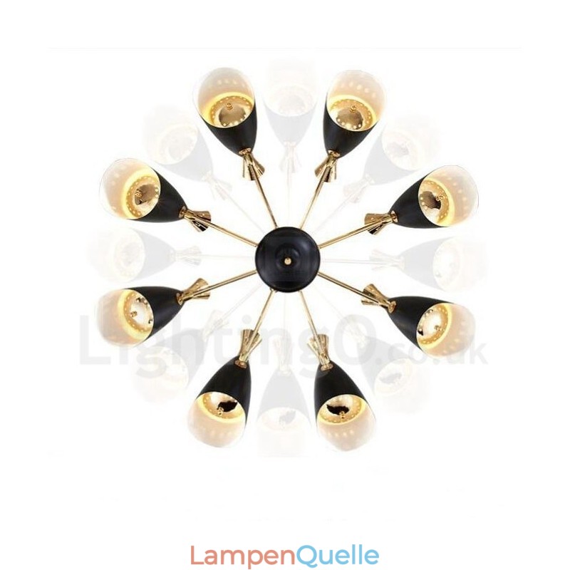 Moderne zeitgenössische 8-Licht-Kronleuchterlampe