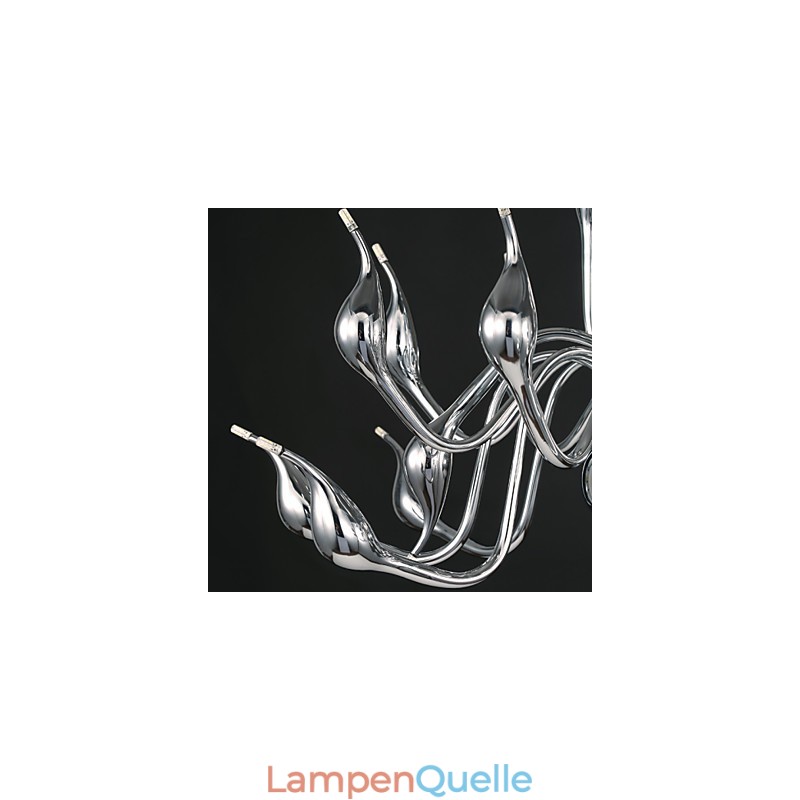 Moderne Kronleuchterleuchte 18 Lichter G4 Chrom-Finish