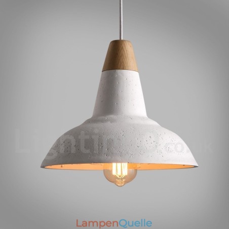 Moderne zeitgenössische 1 Licht Holz Concrte Pendelleuchte Moderne zeitgenössische 1 Licht Holz Concrte Pendelleuchte