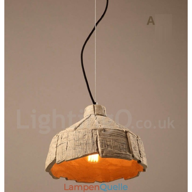 Vintage Beton Pendelleuchte