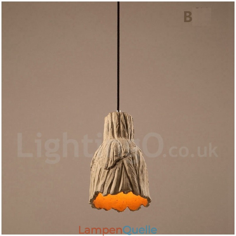 Vintage Beton Pendelleuchte