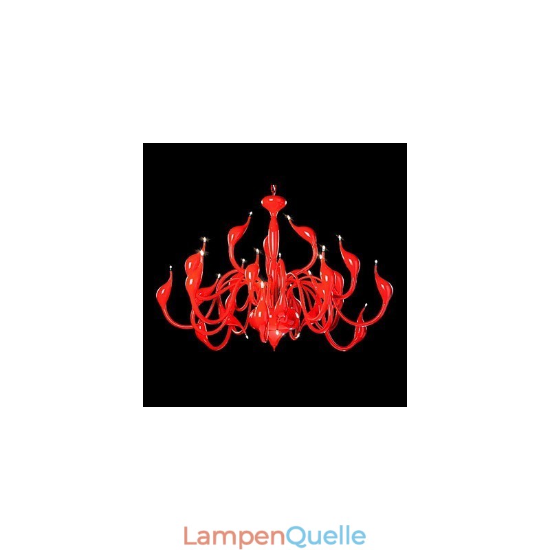 Moderne Kronleuchter Licht 24 Lichter G4 Rot Malerei
