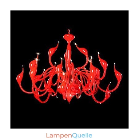 Moderne Kronleuchter Licht 24 Lichter G4 Rot Malerei Moderne Kronleuchter Licht 24 Lichter G4 Rot Malerei